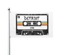 Bandiera Pirata 90X150cm, Old School Music Art Durevole Bandiere da giardino Personalizzata Striscioni di Bunting per Parata Bar Celebrazione