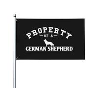 Bandiera Pirata 90X150cm, Property of A Shepherd German Resistente allo Scolorimento Bandiere da giardino Doppia Cucitura Flag per Giardino Balcone Conferenza