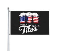 Bandiera Pirata 90X150cm, Show Me Your Tito Colori Vivaci Bandiere Durevole Striscioni di Bunting per Ristoranti Bar Giardino