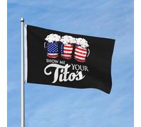 Bandiera Pirata 90X150cm, Show Me Your Tito Rinforzo Bandiere Durevole Flag per Interno Esterno Decorazione