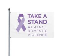 Bandiera Pirata 90X150cm, Take A Stand Against Domestic Violence Rinforzo Bandiere da Balcone Resistente alle Intemperie Flag per Interno Celebrazione Esterno