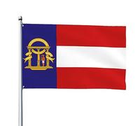 Bandiera Pirata 90X150cm, The State Of Georgia (1902-1906) Colori Vivaci Bandiere da giardino Resistente allo Scolorimento Striscioni di Bunting per Interno Esterno Celebrazione