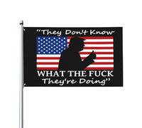 Bandiera Pirata 90X150cm, They Don'T Know What The F They'Re Doing Rinforzo Bandiere Decorative Flag per Ristoranti Celebrazione Balcone