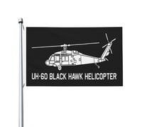 Bandiera Pirata 90X150cm, Uh 60 Black Hawk Us A rmy Military Helicopter Resistente allo Scolorimento Bandiere da giardino Classica Bandierine della Decorazione per Celebrazione Parata Giardino