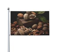 Bandiera Pirata 90X150cm, Various Nuts Rinforzo Bandiere Decorative Flag per Parata Giardino Conferenza