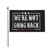 Bandiera Pirata 90X150cm, We're Not Going Back FunnyLiving Resistente allo Scolorimento Bandiere da Balcone Colori Vivaci Flag per Bar Giardino Parata