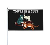 Bandiera Pirata 90X150cm, You'Re In A Cult Classica Bandiere da giardino Resistente allo Scolorimento Flag per Bar Ristoranti Balcone