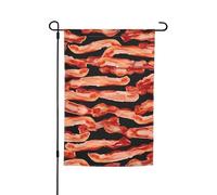 Bandiera Pirata Bacon Pattern con Occhielli Bandiere da Balcone Poliestere Flag per Bar Celebrazione 30x45cm