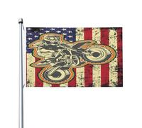 Bandiera Pirata Classica Bandiere Da Balcone Dirt Bike Motocross American Biker 4Th Of July Rinforzo Bandierine Della Decorazione Per Giardino Celebrazione Ristoranti 90X150Cm