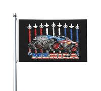 Bandiera Pirata Classica Bandiere Da Giardino Merica Mon-Ster Truck Patriotic American Rinforzo Striscioni Di Bunting Per Decorazione Giardino Esterno 90X150Cm