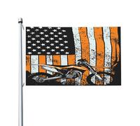 Bandiera Pirata Classica Bandiere Da Giardino Motocross Dirt Bike Motocycle American Colori Vivaci Striscioni Di Bunting Per Giardino Esterno Celebrazione 90X150Cm