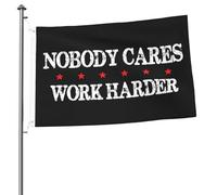 Bandiera Pirata Classica Striscioni Di Bunting Nobody Cares Work Harder Doppia Cucitura Bandiere Da Giardino Per Celebrazione Conferenza Giardino 90X150Cm