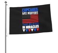 Bandiera Pirata Colori Vivaci Bandiere 4Th July Cupcakes Are Muffins That Believed In Miracles Resistente Alle Intemperie Bandierine Per Interno Esterno Ristoranti 90X150Cm