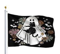 Bandiera Pirata Colori Vivaci Bandiere Boo Jee Boujee Cute Ghost Spooky Funny Halloween Pumpkin Doppia Cucitura Flag Per Esterno Balcone Bar 90X150Cm