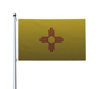 Bandiera Pirata Colori Vivaci, Flag Of New Mexico Knitting Effect Doppia Cucitura Bandiere Per Balcone Celebrazione Flag 90X150Cm