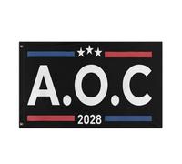 Bandiera Pirata Con Occhielli Bandiere Da Giardino Alexandria Ocasio Cortez 2028 For President Election Doppia Cucitura Striscioni Di Bunting Per Esterno Celebrazione Ristoranti 90X150Cm