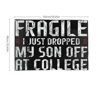 Bandiera Pirata Con Occhielli Bandiere Da Giardino Handle With Care I Just Dropped My Little Angel Durevole Flag Per Decorazione Balcone Parata 90X150Cm