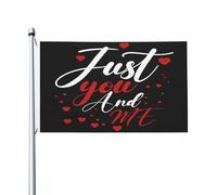 Bandiera Pirata Con Occhielli Bandiere Da Giardino Just You And Me Love'S Day Love Resistente Allo Scolorimento Flag Per Parata Conferenza Decorazione 90X150Cm