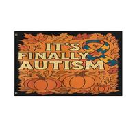 Bandiera Pirata Decorative Bandiere Da Balcone It'S Finally Autism Autumn Resistente Allo Scolorimento Bandierine Della Decorazione Per Decorazione Interno Giardino 90X150Cm