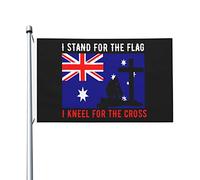 Bandiera Pirata Decorative, I Stand For The Australia Flag And I Kneel For The Cross Doppia Cucitura Bandiere Per Ristoranti Conferenza Flag 90X150Cm