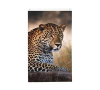 Bandiera Pirata Doppia Cucitura, African Animal Leopard Classica Bandiere Per Parata Conferenza Bandierine 90X150Cm