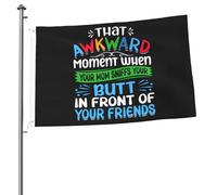 Bandiera Pirata Doppia Cucitura Bandiere Da Giardino Baby That Awkward Moment When Your Mom Sniffs Your Butt Con Occhielli Bandierine Della Decorazione Per Giardino Conferenza Esterno 90X150Cm