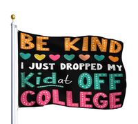 Bandiera Pirata Doppia Cucitura Bandiere Da Giardino Vintage Be Kind I Just Dropped My Kid Off At College Classroom Con Occhielli Bandierine Della Decorazione Per All'Aperto Parata 90X150Cm