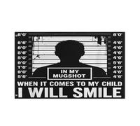 Bandiera Pirata Durevole Bandiere When It Comes To My Child I Will Smile In My Mugshot Stampa Striscioni Di Bunting Per Esterno Conferenza Balcone 90X150Cm
