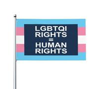 Bandiera Pirata Durevole, Lgbt Rights Are Human Rights Flag Lbgt Transgender Resistente Allo Scolorimento Bandiere Da Giardino Per Interno Esterno Bandierine 90X150Cm