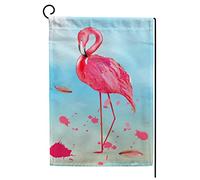 Bandiera Pirata Flamingo on the Sunshine Poliestere Bandiere da giardino Stampa Bandierine della Decorazione per All'aperto Interno 30x45cm