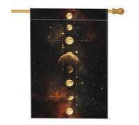 Bandiera Pirata Galactic Moon Phasecelestial Space Planets 30X45Cm Bandiera Da Cortile Stagionali Moda Striscione Per Prato Il Portico Casa