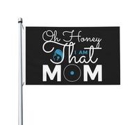 Bandiera Pirata I Am That Mom Striscione Con Occhielli Durevole Bandiere Da Cortile Per Il Portico Soggiorno Festival 90X150Cm