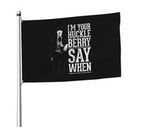 Bandiera Pirata I'M Your Huckleberry - Say When Bandiere Da Giardino Stagionale Con Occhielli Banner Per Decorazione Fattoria Spiaggia 90X150Cm
