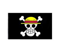 Bandiera Pirata One Piece - Jolly Roger Monkey D. Luffy 90x150 cm | Bandiera Mug