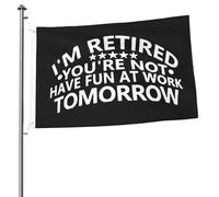 Bandiera Pirata Personalizzata Bandierine Retirement Gift For Retired Colori Vivaci Bandiere Da Giardino Per Interno Esterno Celebrazione 90X150Cm