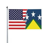 Bandiera Pirata Personalizzata, Flag Of Johnson City Tennessee And America Classica Bandiere Da Giardino Per Giardino Decorazione Striscioni Di Bunting 90X150Cm