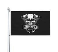 Bandiera Pirata Personalizzata, Vintage Motorcycle Logo Decorative Bandiere Da Balcone Per Parata All'Aperto Flag 90X150Cm