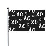 Bandiera Pirata Poliestere, Love'S Day Symbols Hugs And Kisses Decorative Bandiere Da Balcone Per Parata Conferenza Flag 90X150Cm