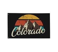 Bandiera Pirata Resistente Alle Intemperie, Flag Colorado Mountains Decorative Bandiere Da Balcone Per Interno Esterno Striscioni Di Bunting 90X150Cm