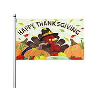 Bandiera Pirata Resistente Alle Intemperie, Happy Thanksgiving Classica Bandiere Da Balcone Per Balcone All'Aperto Bandierine Della Decorazione 90X150Cm