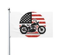 Bandiera Pirata Resistente Allo Scolorimento Bandiere Da Giardino American Motocross Dirt Bike Motorcycle Decorative Flag Per Celebrazione All'Aperto Esterno 90X150Cm