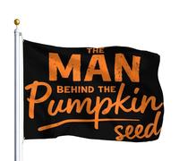 Bandiera Pirata Resistente Allo Scolorimento Bandiere Pregnant Halloween The Man Behind The Pumpkin Rinforzo Bandierine Della Decorazione Per Bar Conferenza Giardino 90X150Cm