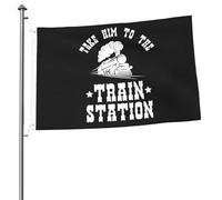 Bandiera Pirata Resistente Flag Take To The Trains Stations Durevole Bandiere Da Giardino Per Interno Celebrazione Bar 90X150Cm
