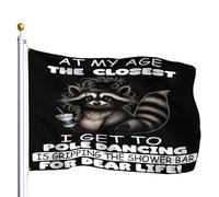 Bandiera Pirata Rinforzo Bandiere Da Giardino At My Age The Closest I Get To Pole Dancing Is Gripping Classica Flag Per Interno Esterno All'Aperto 90X150Cm