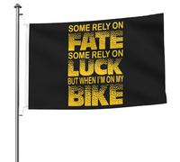 Bandiera Pirata Stampa Bandiere Da Balcone Bicycle Some Rely On Fate Some Rely On Luck But When I'M On My Bike Decorative Bandierine Per Esterno Conferenza Decorazione 90X150Cm