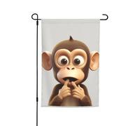 Bandiera Pirata The silent monkey Resistente alle Intemperie Bandiere Personalizzata Flag per Interno Bar 30x45cm