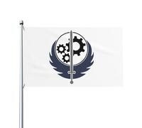 Bandiera Pirati 90X150cm, Fall Out Brother Hood of Steel Logo Resistente alle Intemperie Bandiere con Occhielli Flag per Conferenza Parata Decorazione
