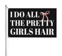 Bandiera Pirati 90X150cm, I Do All The Pretty Girls Hair Resistente alle Intemperie Bandiere da giardino Resistente allo Scolorimento Bandierine della Decorazione per Giardino Bar Conferenza