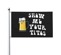 Bandiera Pirati 90X150cm, Show Me Your Tito Durevole Bandiere da Balcone Resistente alle Intemperie Bandierine della Decorazione per Giardino All'aperto Parata