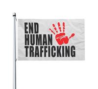 Bandiera Pirati 90X150cm, Stop Human Trafficking Classica Bandiere da Balcone Decorative Flag per Conferenza Decorazione Bar